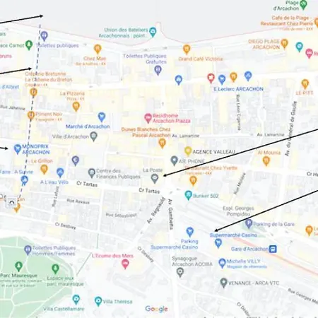 Centre, Grand T2 Balcon Pkg, Gare 600m, Tres Calme Apartmán Arcachon